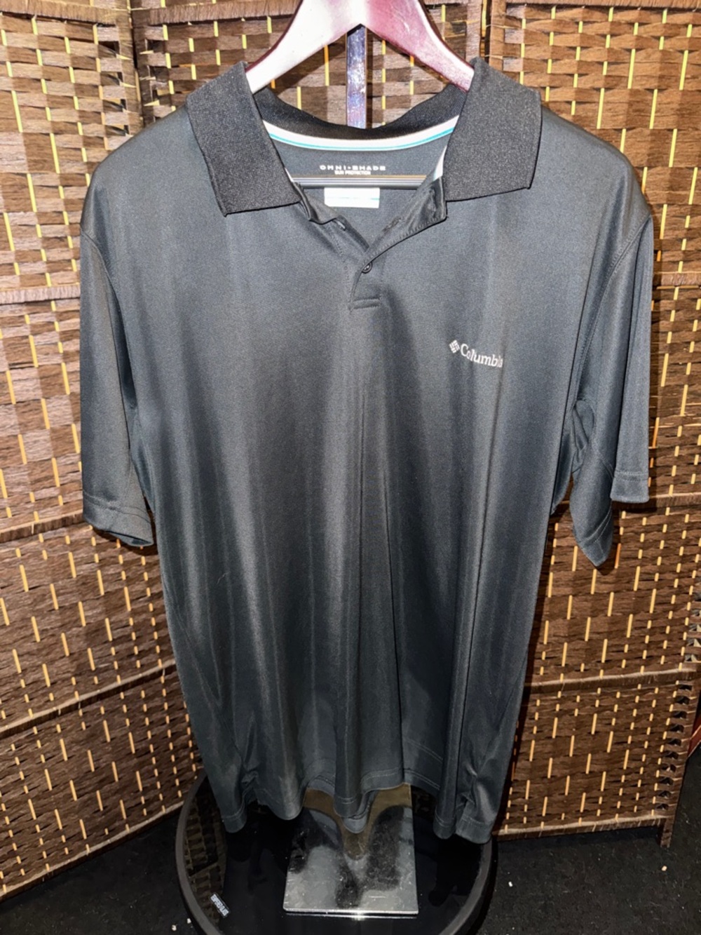 Columbia Black Men’s Short-Sleeve Performance Polo OMNI-Protection XL